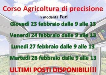 Corso Agricoltura di precisione, ultimi posti disponibili