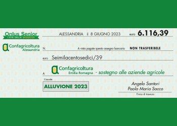 Confagricoltura Alessandria e la Onlus Senior  Letagrave; della Saggezza insieme per sostenere lEmilia Romagna