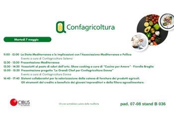 Confagricoltura a Cibus con un programma dedicato a filiere agroalimentari, produzioni, credito e turismo gastronomico