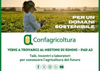 Confagricoltura al Meeting di Rimini: al pad. a3 un trattore, arnie, degustazioni bio e una rassegna di incontri sullagricoltura del futuro