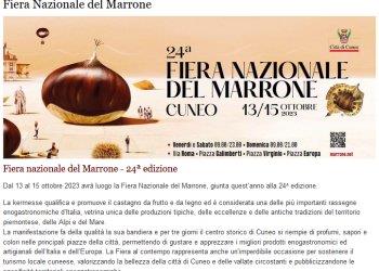 Torna a Cuneo la Fiera del Marrone
