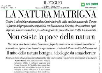 Lettura - Biodinamica e moderne tecniche di produzione del cibo a basso impatto ambientale: una (spietata) analisi scientifica sulle false convinzioni della natura benigna