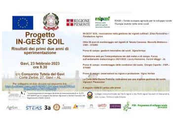 Incontro a Gavi per la presentazione dei risultati del progetto IN-GEST SOIL