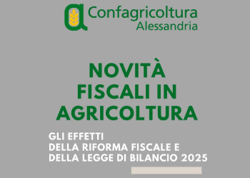 NovitÃ  fiscali in agricoltura, incontro a palazzo Monferrato