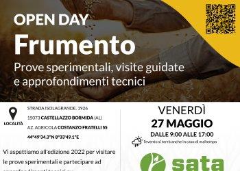 Evento Sata Srl - Open Day Frumento - venerdigrave; 27 maggio 2022 Castellazzo Bormida