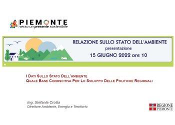Presentata la relazione sullo stato dellambiente in Piemonte