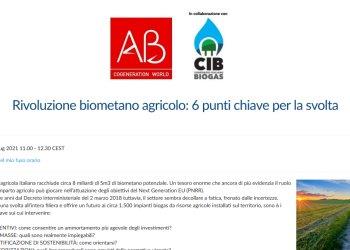 Dal biogas al biometano, un webinar mercoledigrave; 21 luglio