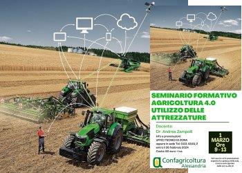 Ancora aperte le iscrizioni per il seminario formativo Agricoltura 4.0
