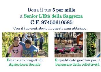 5 per mille a Senior, la Onlus di Confagricoltura